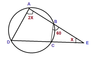 Calculate the value of X