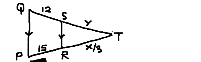 Determine x and y