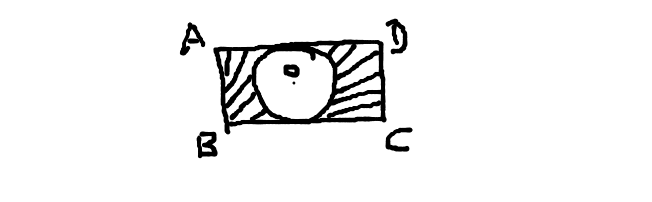 Find area of shaded region: