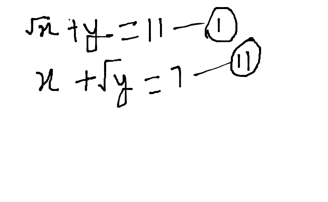 find x and y