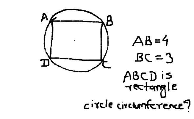 Find circumference of Circle