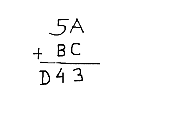 Find the sum of A, B, C, D