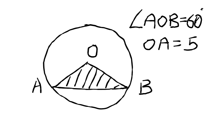 Area of unshaded region