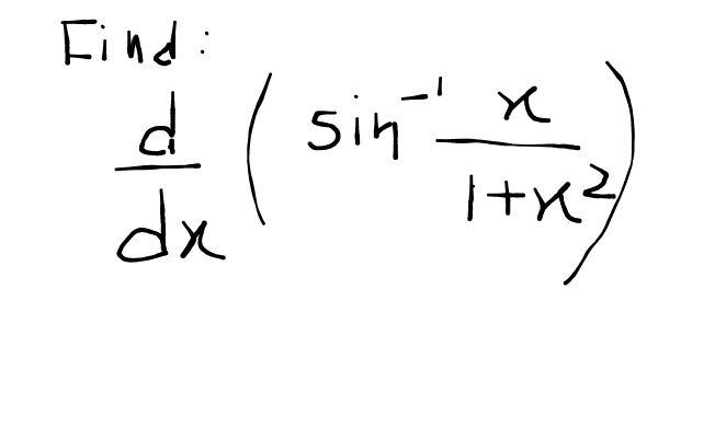 Find d/dx